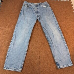 High Sierra Dungarees Loose Fit Jeans Mens 32x32 Light Wash Cotton Denim 3169